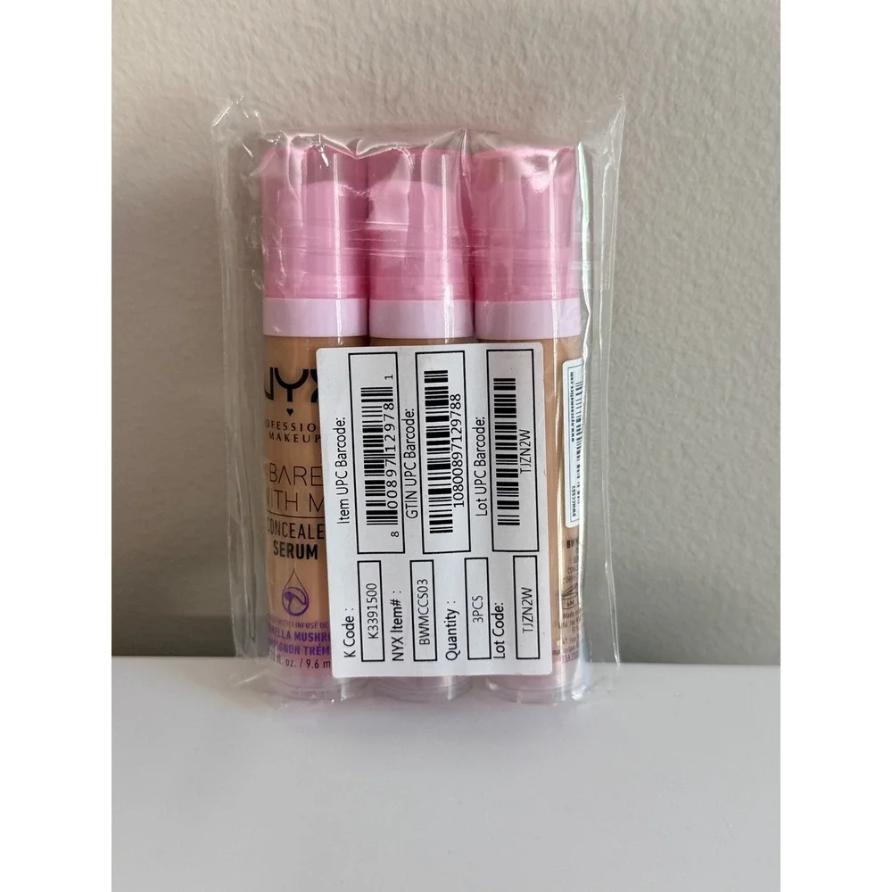 NYX Concealer Serum 3pk Vanilla 0.32oz Hydrating Medium Coverage NWT